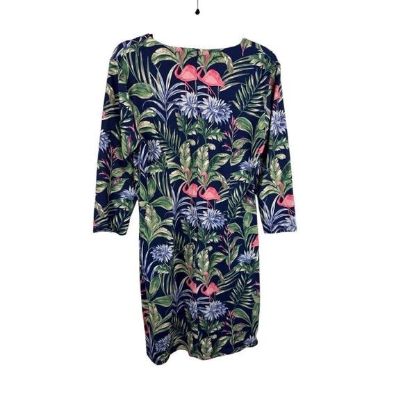 J.McLaughlin Sophia Dress in Flamingo Palm - size L - Picture 3 of 8